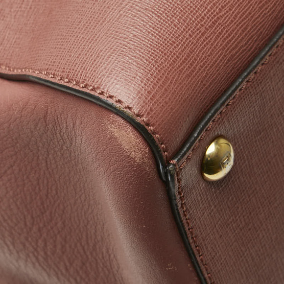 FENDI Pink Leather Shoulder Bag - Picture 4 of 13